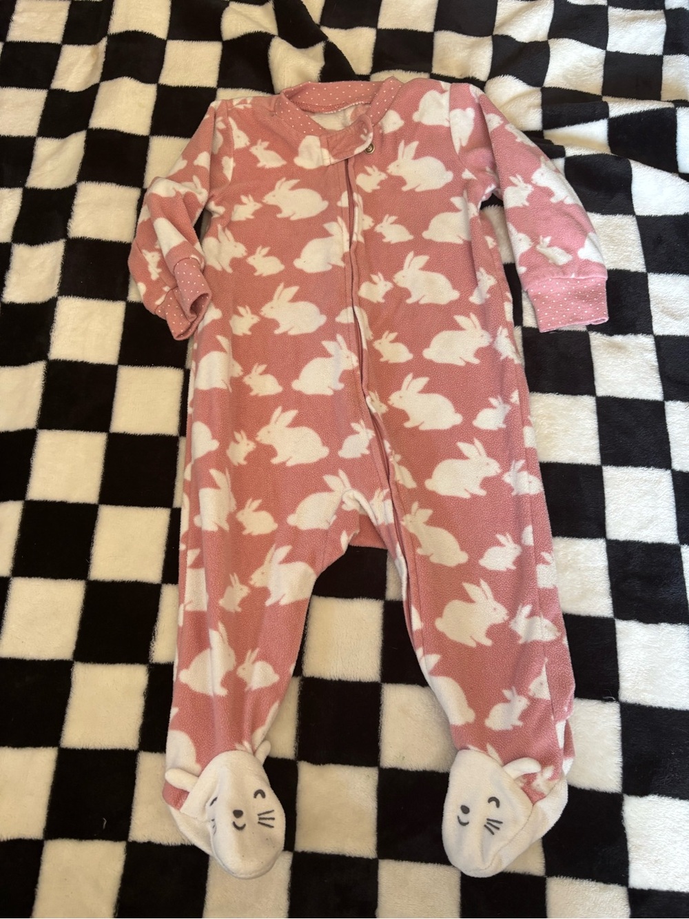 6 month carters pink bunny sleeper